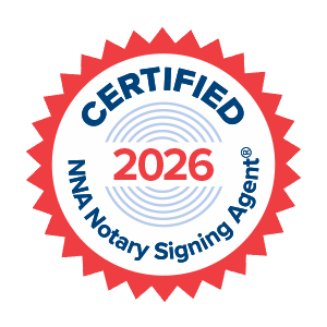 Home 28 Certified NNA Notary Signing Agent badge, 2026